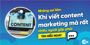 Những sai lầm khi viết content marketing